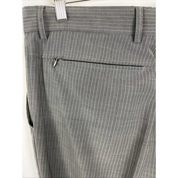 Alberto Ceramica James Grey Wool Comfort Fit Pinstripe Pants Mens EU Size 50 - Picture 7 of 12